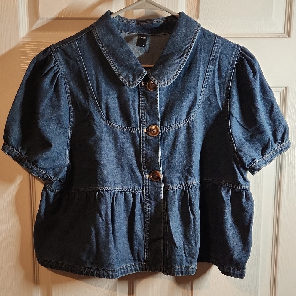 Blue Denim Top